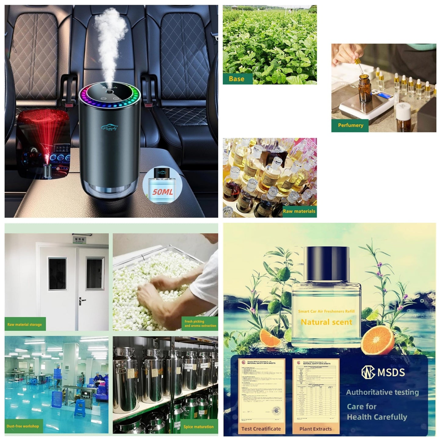 Kinysuky Electric Aromatherapy diffusers/air freshener with Ultrasonic Mist technongy to Spray Natural Fragrance to Improve air Quality