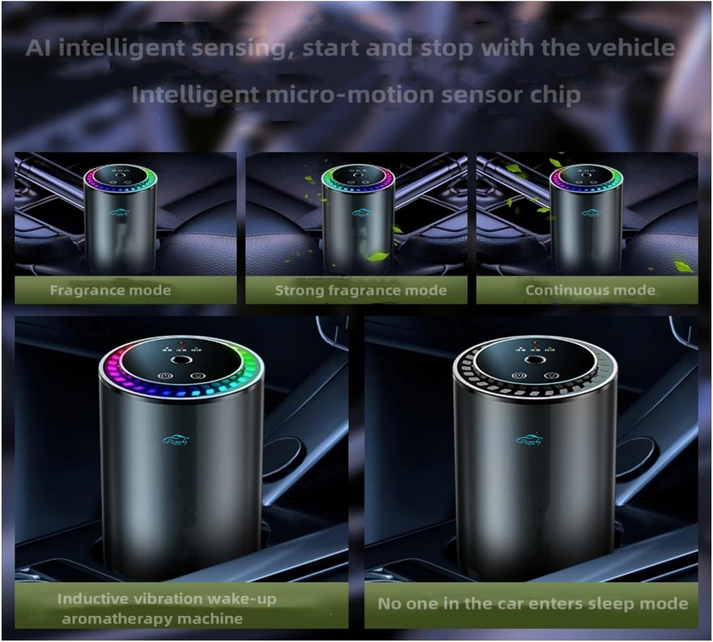 Kinysuky Electric Aromatherapy diffusers/air freshener with Ultrasonic Mist technongy to Spray Natural Fragrance to Improve air Quality